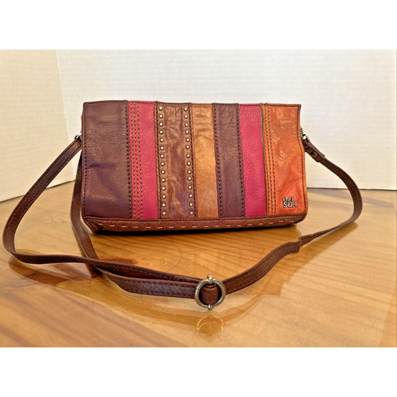 The Sak Leather Crossbody Adjustable Strap Purse - Picture 1 of 13